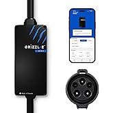 Grizzl-E Mini Connect Level 1-2 Portable Electric Vehicle (EV) Charger up to 40 Amp, UL Certified, Indoor/Outdoor Electric Car Fast Charging Station, NEMA 14-50 Plug, 25 feet Cable, J1772 Connector