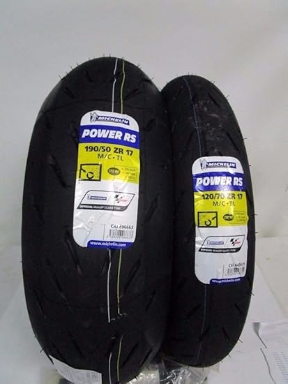 Pair Of Tyres Michelin Power Rs 120 70 17 190 50 17 Reimbursement Euro 30 00 Amazon Co Uk Car Motorbike