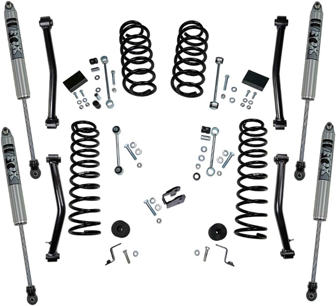 Superlift | K176F | 4" Lift Kit - Complete Lift Kit with Fox 2.0 Series Shocks | Fits 2018-2022 Jeep Wrangler JL Unlimited