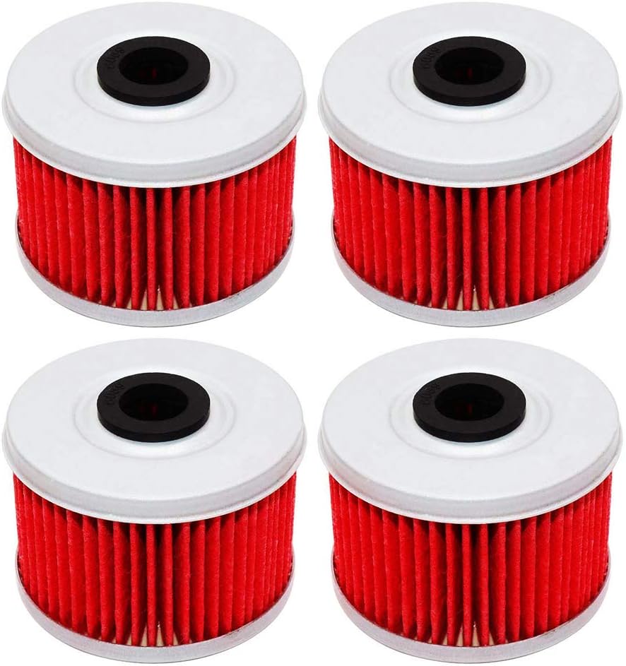 4 Pack Yerbay Motorcycle Oil Filter for Honda Foreman 450