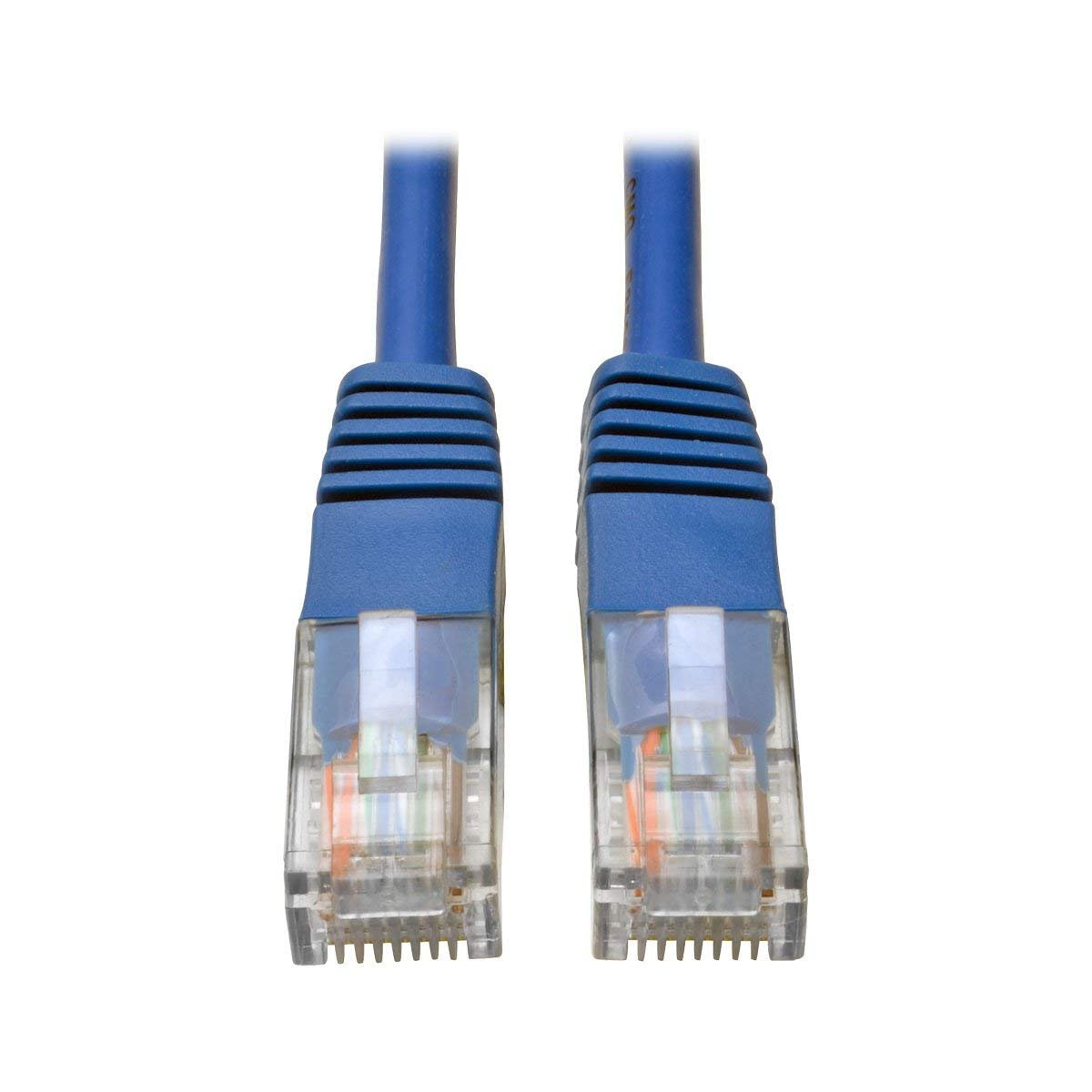Tripp Lite 1.52 m Cat5e / Cat5 350 MHz Snagless Molded UTP Patch Cable RJ45 M/M Blue (N002-005-BL)