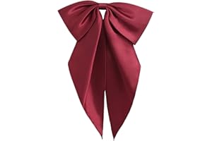 Gsyziux Satin Bow Ties for Women Men, Adjustable Big Womens Bowtie Pre-tied Large Bowties Cosplay Party Date Casual