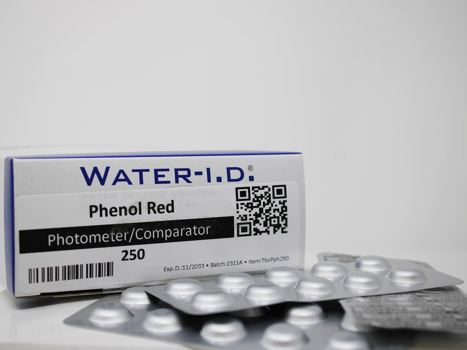 TEST ALL WATER - PoolLab Phenol Red (pH) Tablets | Accurate pH Testing | Moisture-Resistant Packaging | Suitable for Pools, Spas & Hot Tubs | 250 Tablets