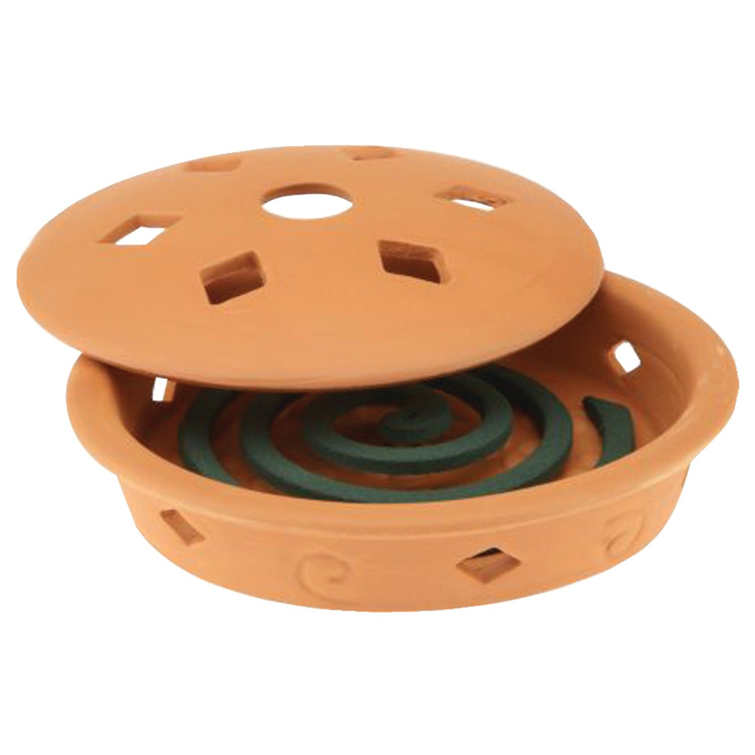 Pic COMBO Terra Cotta Mosquito Coil Burner Amazon.co.uk Garden & Outdoors