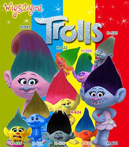 Wigs2you.com Trolls Colourful Cosplay Wig Trolls Wig H-624