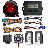 BANVIE Car Alarm System with Remote Start and Smart Push Button Starter