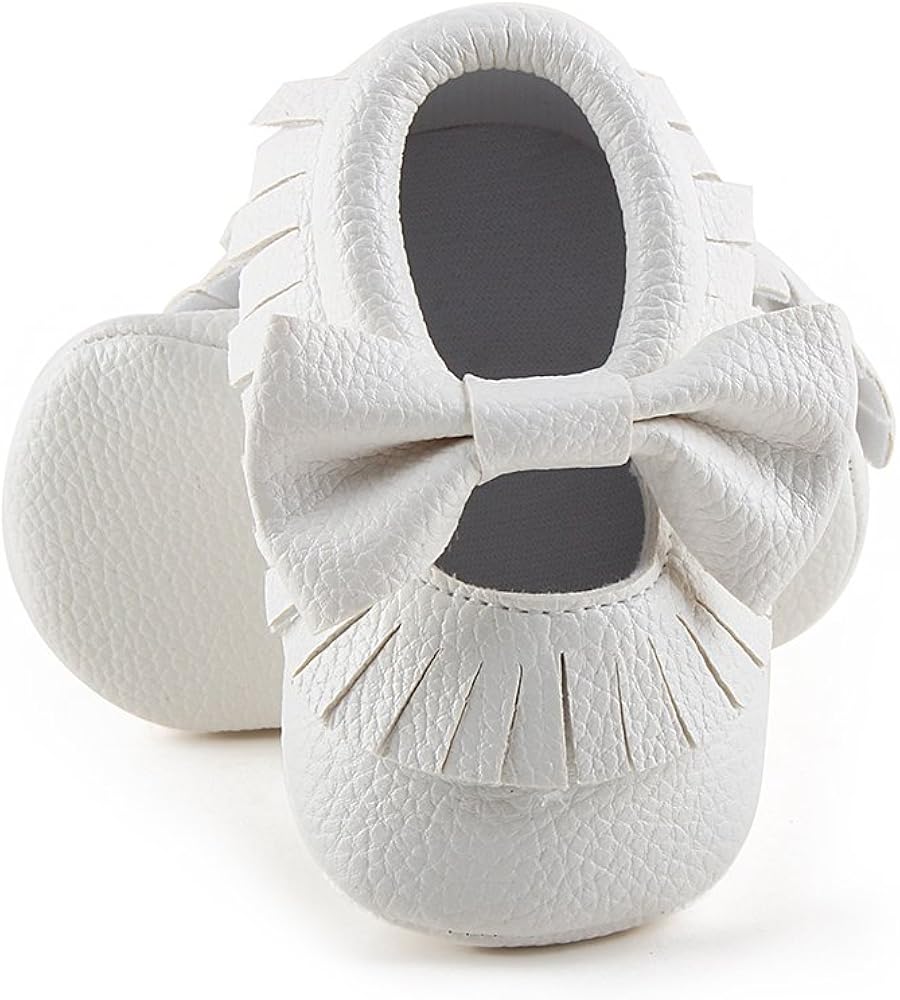  | Delebao Infant Toddler Baby Soft Sole Tassel Bowknot Moccasinss Crib Shoes | Slippers