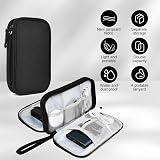 AMFUN Universal Hard Drive Case, Nylon Organizer Bag with Inner Mesh Pockets (L) view 3
