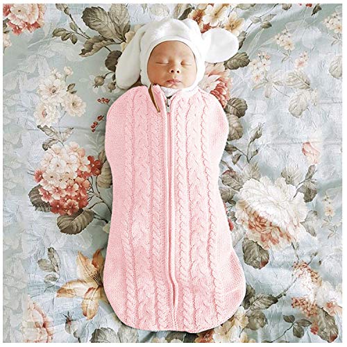image for XMWEALTHY Unisex Newborn Baby Swaddle Blankets Infant Girls Boys Zip U