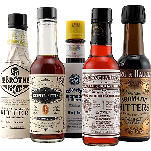 Aromatic Cocktail Bitters Collection Set of 5 Pricepulse