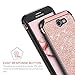 BENTOBEN Galaxy J7 2017 Case, Galaxy J7 V Case, Galaxy J7 Prime /J7 Perx /J7 Sky Pro, Galaxy Halo Case, Sparkly Bling Glitter Shockproof Hybrid Phone Case Cover for Samsung Galaxy J7 2017, Rose Gold