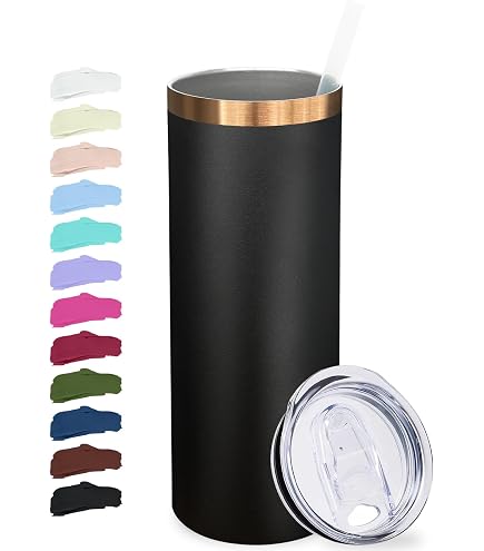 Amazon.com: Maars Skinny Steel Stainless Steel Tumbler, 20 oz | Double Wall  Vacuum Insulated (White Leopard) : Home & Kitchen