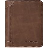 Best Genuine Leather RFID Blocking moneyclip Wallets for Men purse Credit Card wallets,Genuine Leather Vertical-cofee