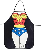 Cycorld Funny Apron Set for Couples - Superman + Wonder Woman, 2pcs view 3