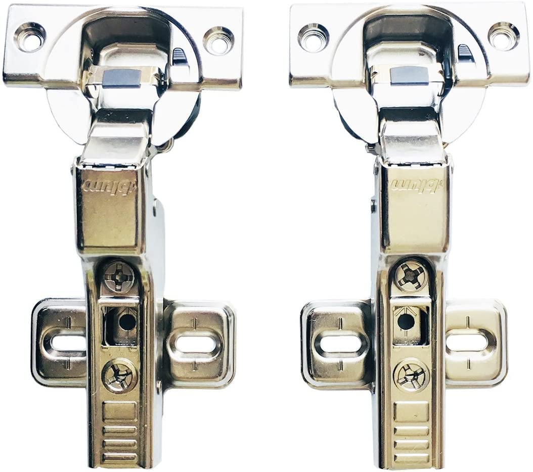 Blum Clip Top BLUMOTION 110 Degree Standard Hinge Kitchen Cabinet Cupboard Door Hinges 71MB3650, Self-Close Mechanism Hinges, Half Overlay/Dual Fast Assembly Buffering Hinge Made in Austria Pack of 2