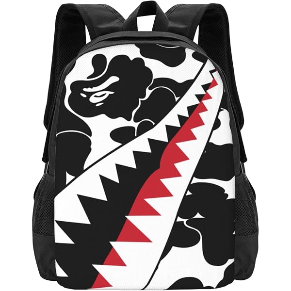 Amazon.com: STVNKML Black And Red Background Backpack  display picture 3