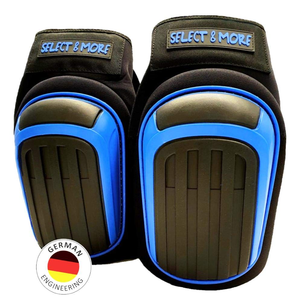 Premium Knee Pad with professional gel ring and memory foam | anti slip inner lining | no discomfort in the back of the knees through fastening | German engineering | certified to DIN 14404