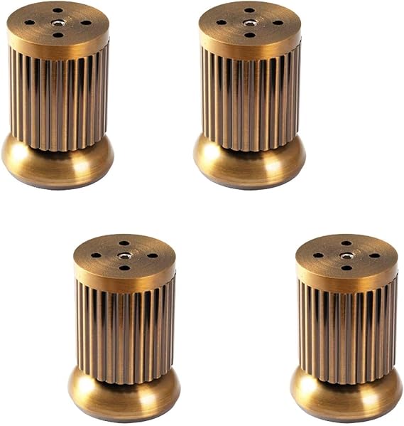 Byrhgood Pack de 4 Patas de los Muebles Ajustables, piernas de aleación