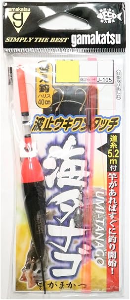 Amazon がまかつ Gamakatsu 波止ウキワンタッチ海タナゴ仕掛 Hu105 5号 ハリス0 8 5 0 8 07 Gamakatsu がまかつ 完成仕掛け