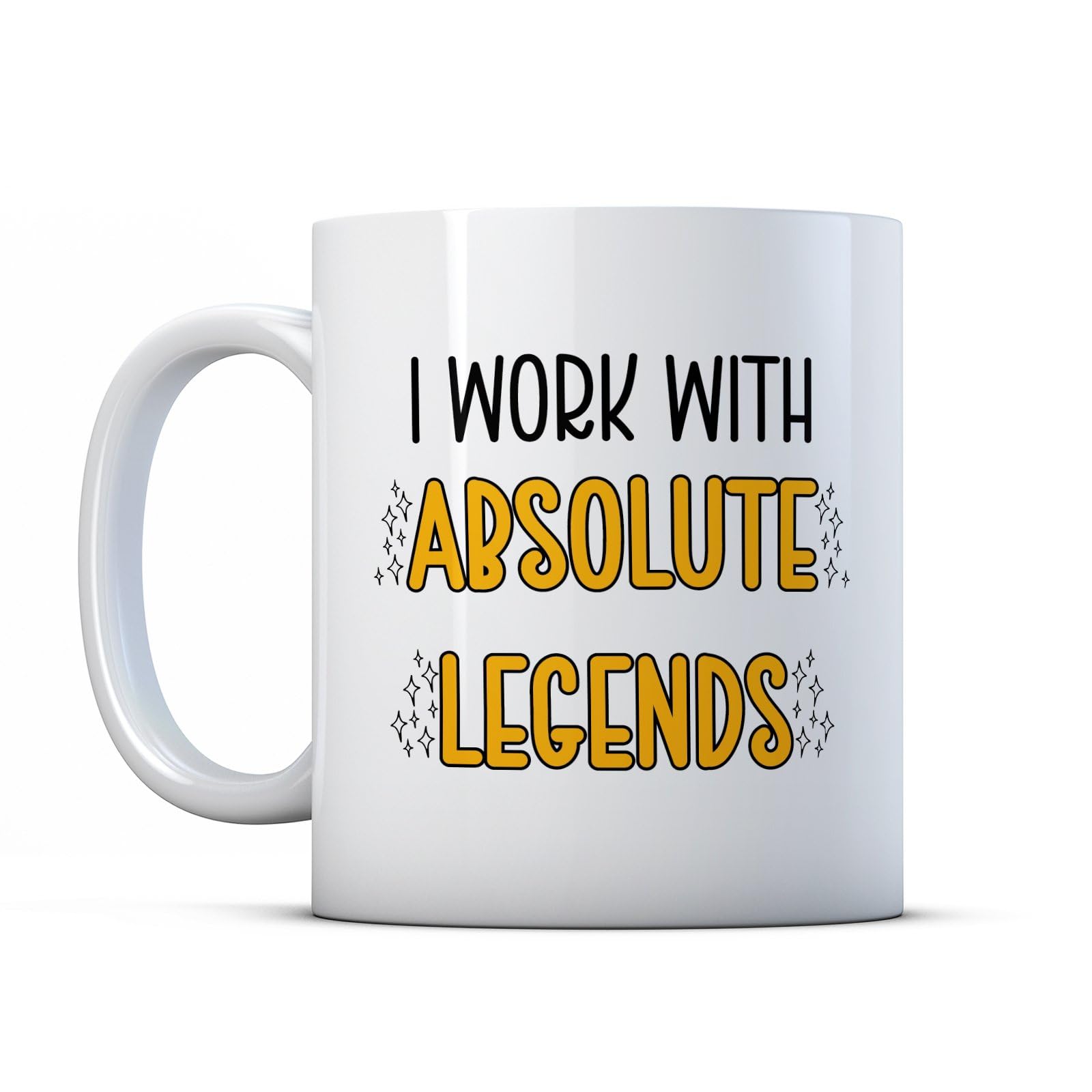 BWW Print - I Work with Absolute Legends - Colleague Gift Mug, Ceramic, 11fl.oz.