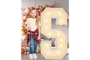 GGPL Multifunctional 4FT Marquee Numbers, corrugated plastic board, Quick Assembly in 5 Minutes Without Tools, for party decoration, disassembled into blank yard signs, Poster Board (Letters S)