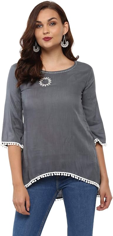 long tops for jeans indian