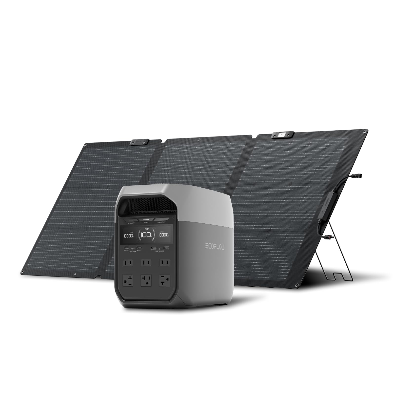 EF ECOFLOW Solar Generator Delta 3 with 160W Solar
