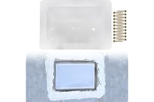 Dimeani RV Skylight Outer Dome, 18 x 26 OD 14x22 ID RV Bathroom Skylight Cover Replacement, RV Shower Skylight Cover Fits Most Standard 14" x 22" Travel Trailer RV Camper Truck (White)