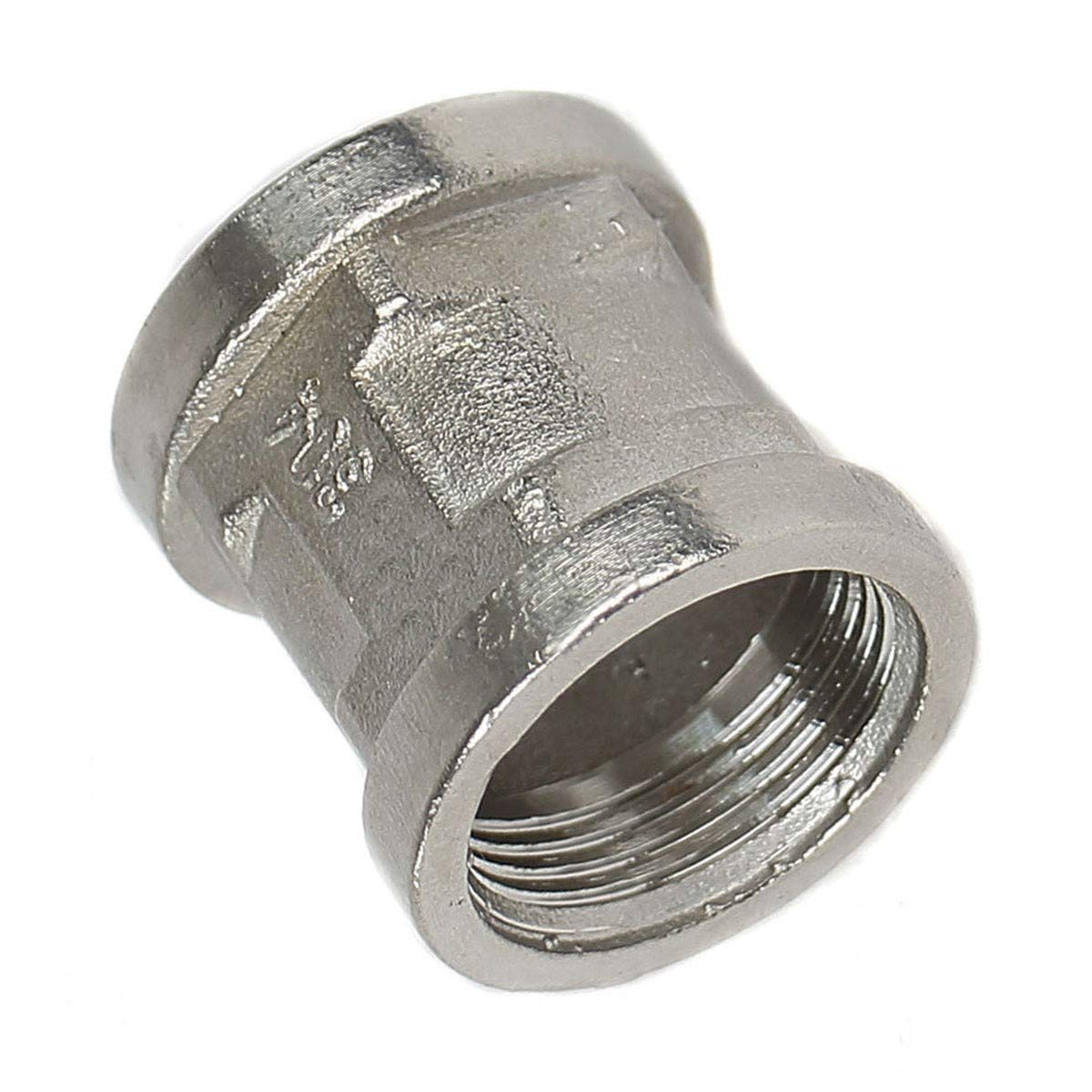 Whole Female Thread Stainless Steel 1/2 Inch Female to 1/2 Inch Female Thread (Sleeve 5)
