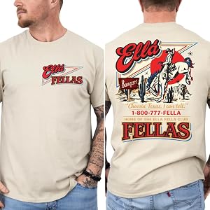 Ella Fella Shirt for Men Women, Ella’s Fellas Club T-Shirt RD