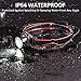 MCCC Super Bright 550 Lumens LED Headlamp Lightweight 90° Angle Adjustable Focus Zoomable Lens Headlight 18650 Rechargeable Battery IP64 Waterproof Perfect for Outdoor Activities