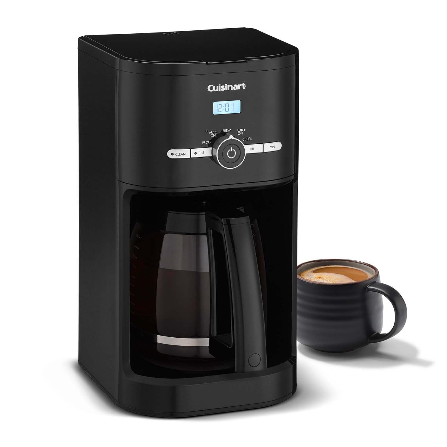 Cuisinart Classic 12-Cup Programmable Coffeemaker, Black, DCC-1120BKNAS