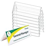 Kamehame Name Plate for Desk 8 Pack 8.45"x3", Clear