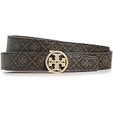 Tory Burch Women's T Monogram Coated Canvas Miller Belt