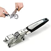 Manual Knife Sharpener with Rotating Steel Wheels for Kitchen Knives | Easy manual sharpening for kitchen and household knives, designed for quick everyday edge maintenance at home