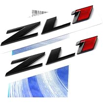 OEM Black ZL1 Emblem Badge Letter Rear Side Door Compatible With
