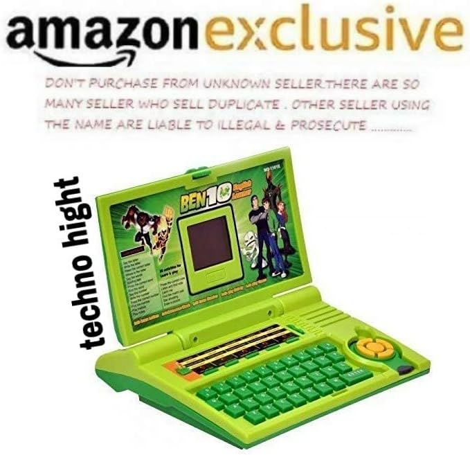 Techno Hight English Learner Laptop for 20 Fun Activities(Green)