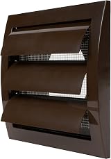 Repa Market Brown Exhaust Hood Vent 4 Inch with Pest Guard Screen Flange