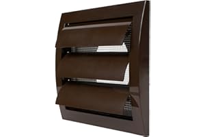 Repa Market 4 Inch Brown Dryer Vent Cover/Duct Cover for Walls or Ducting/ABS Plastic Grille with Flaps and Insect Screen/Exhaust and Dryer Vent Covers for Indoor & Outdoor Use