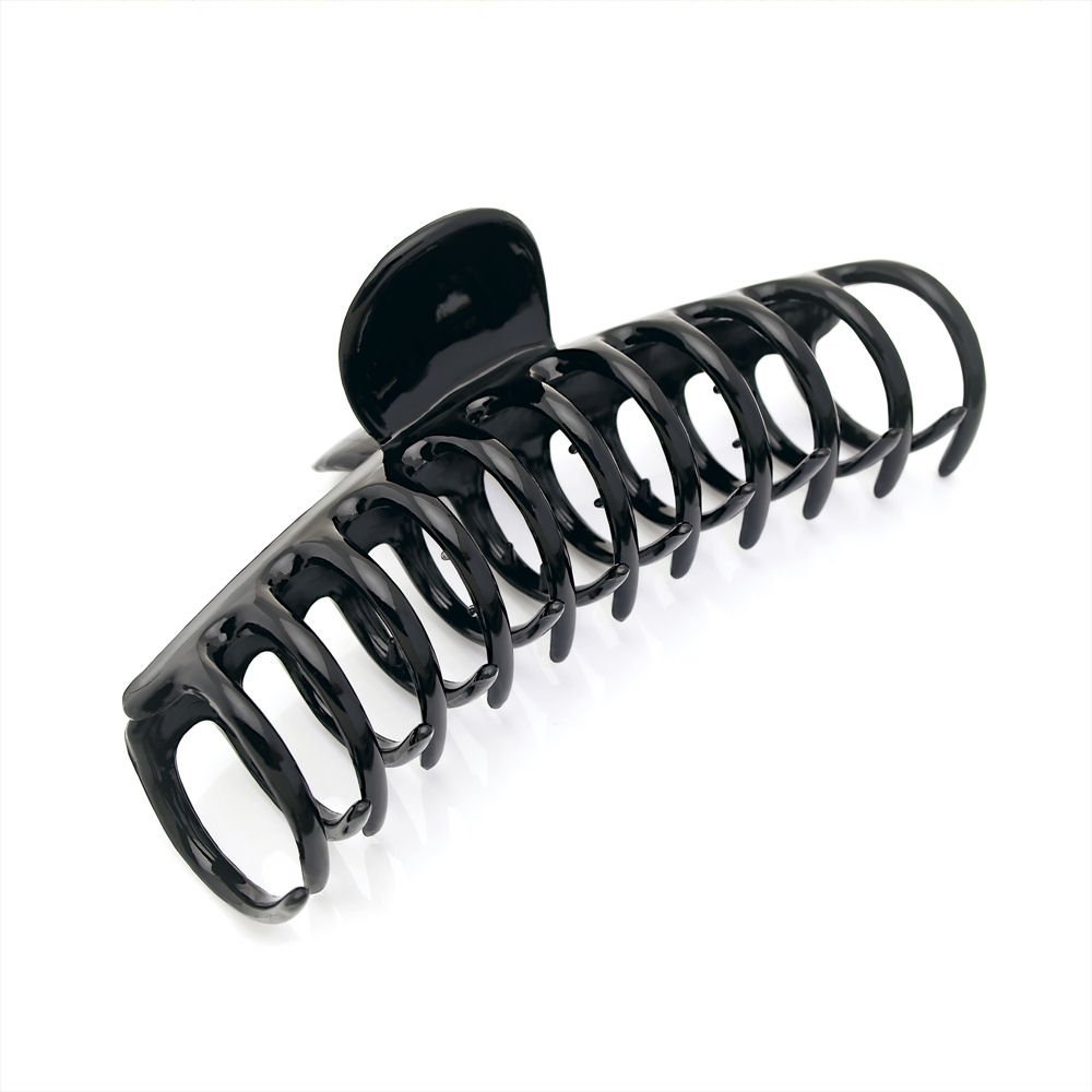 Amber Jewellery Large Hair Claw Clip Clamp Hair Accessory - 13cm - Black Or Brown Black 28604