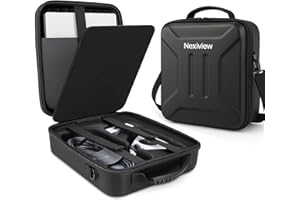 Nexiview Starlink Mini Case, Shock-Absorbing Drop Protection, 3-in-1 Carry Options Backpack Shoulder & Hand, Custom-Fit Protective Slots, Waterproof for Camping, RV, Outdoor Adventure & Daily Use