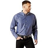 ARIAT Men's Wrinkle Free Solid Pinpoint Oxford Classic Fit Shirt