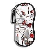 Eyeglass Case Sunglasses Soft Pouch with Belt Clip