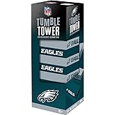 MasterPieces Game Day - NFL Philadelphia Eagles - Officially Licensed Tumble Tower, Real Wood Blocks