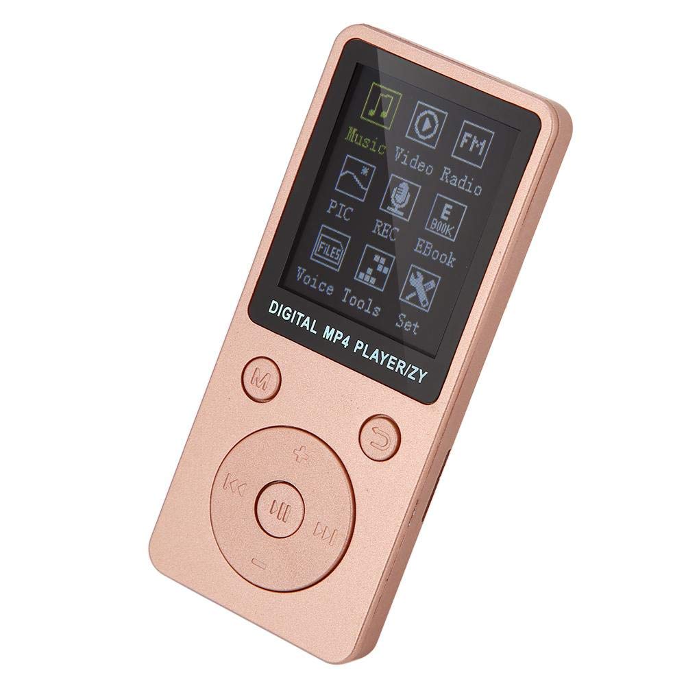 MP4 Player, Anti-skid Touching Portable Music Player Various Language Support Music Radio Recording Video Long Standby Video Player Built in Card Slot in MP4
