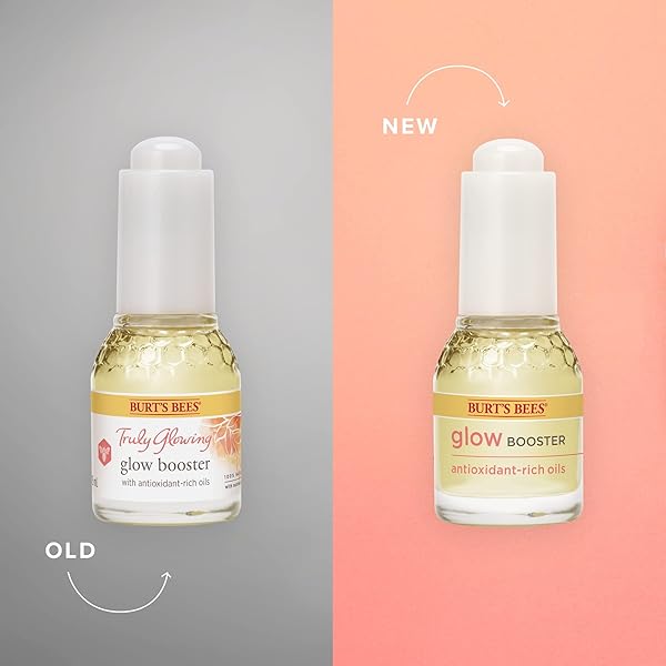 BURT’S BEES GLOW BOOSTER FACE SERUM WITH ANTIOXIDANT-RICH OILS FOR NORMAL AND COMBINATION SKIN, 0.51 FLUID OUNCES