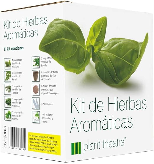 Plant Theatre Kit de Hierbas Aromáticas - 6 hierbas diferentes ...