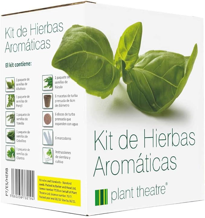 Plant Theatre Kit de Hierbas Aromáticas - 6 hierbas diferentes ...