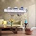 BLEUM CADE Hexagon Mirror DIY 12 PCS Geometric Hexagon Mirror Decoration 3D Mirror Wall Stickers Removable Hexagon Mirror Personalized Art Hexagonal Acrylic Mirror (6.3 inches, Silver)