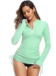 HISKYWIN Women's Long Sleeve UV Sun Protection Rash